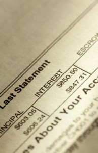 Photo of mortgage statement